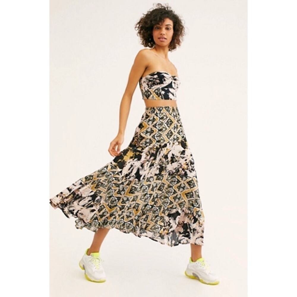 Free People Intimately Women's L Love LIke Your A-line Silhouette Maxi Skirt